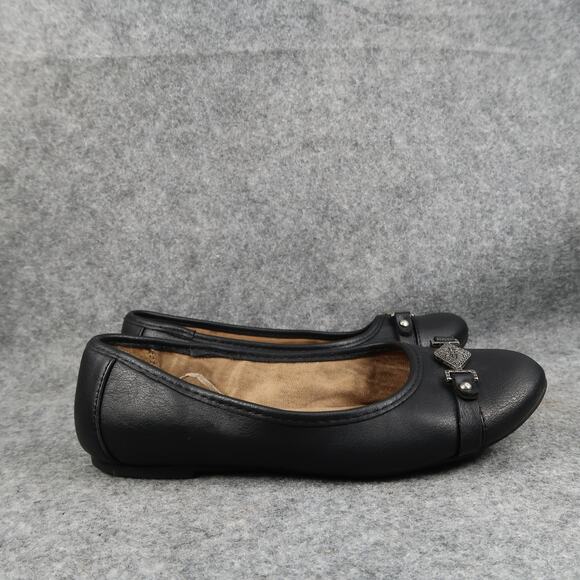 White Mountain Shoes - White Mt Shoes Womens 7W Ballet Flats Slip On Round Closed Toe Comfort Fashion